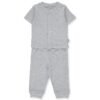 F1298 Ажурна пижама 2 ч BASIC 24 сив 1-3M 62CM