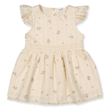 K4838 Рокля elegantS Тъмно Екрю 24-36м/98см
