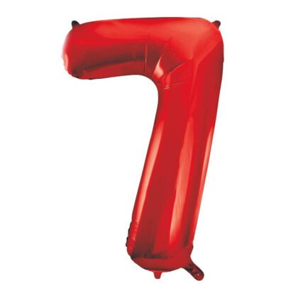 55857 Фолиев балон цифра 7 Red, 86см.