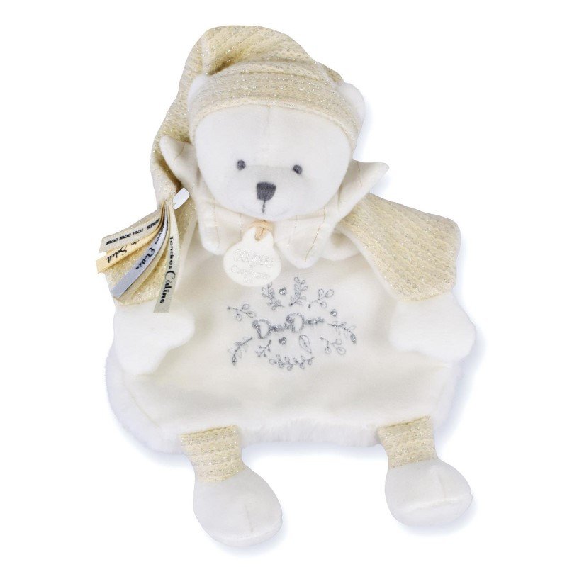 Плюшена мечка за гушканe Blanc 25см