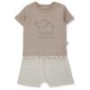 F1477 Пижама 2 ч. HAPPY ANIMAL 6-9m/74cm BEIGE