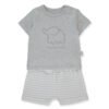 F1477 Пижама 2 ч. HAPPY ANIMAL 18-24m/92cm GREY