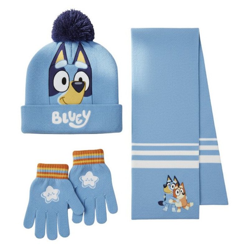 2200010580 К-кт Шапка, Шал и ръкавици Bluey