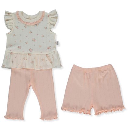 F1468 Пижама 3ч. BLOOM 18-24m/92cm PINK