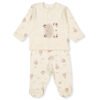 F1425 Пижама 2ч little lamb Екрю 0-1м/56см