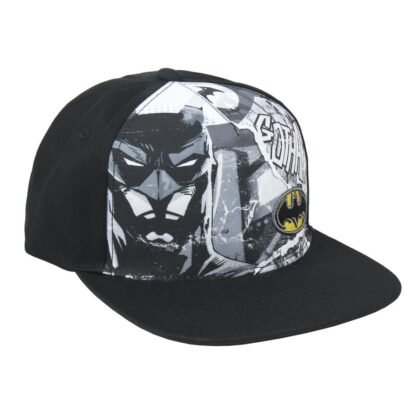 Черна шапка с козирка Batman за деца 56 см