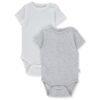 T3387 Боди к.р. 2 бр BASIC 24 сив 24-36M 98CM