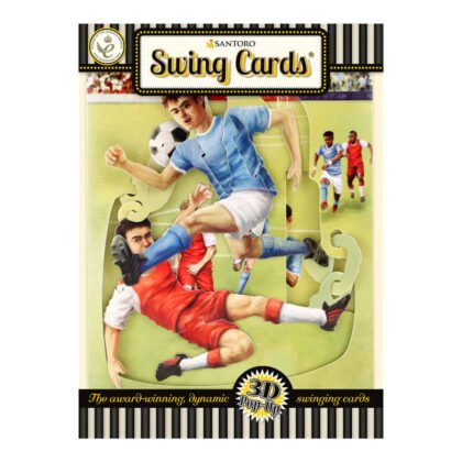 Картонена люлееща картичка - Soccer