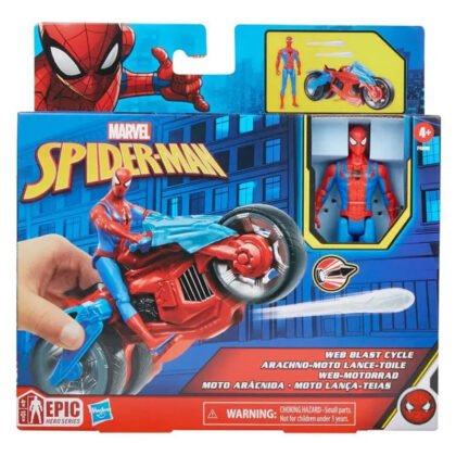 F6899 Мотор Web Blast Cycle с фигура Spider-Man