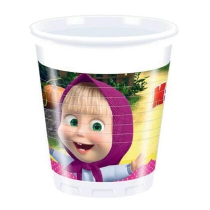 93462 Хартиени чаши 200 ml MASHA & THE BEAR