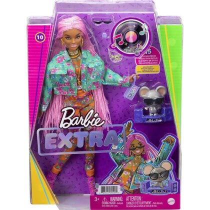 Barbie Extra Кукла Pink Braids Hair Dark Skin