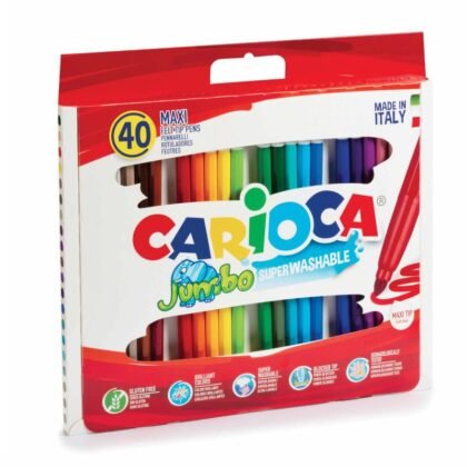 CARIOCA Jumbo Флумастери 40 цвята