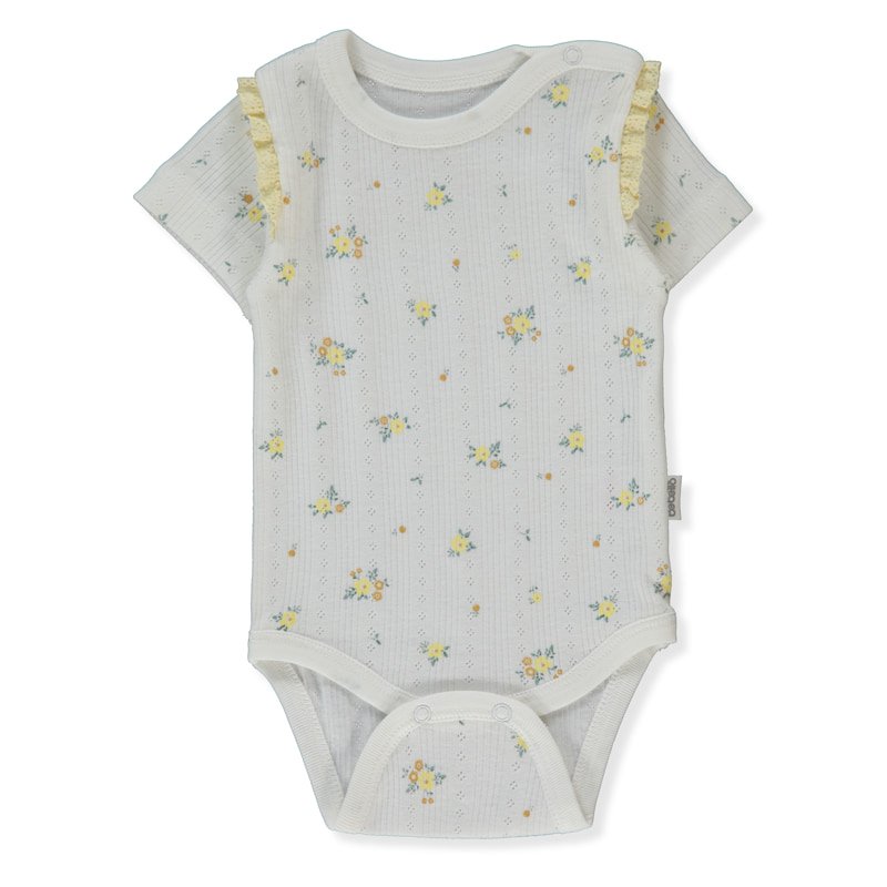T4138 Боди к.р. BLOOM 0-3m/62cm YELLOW