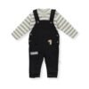 K4015 Гащ+блуза STRIPED ANTHRACITE 12-18M/86CM