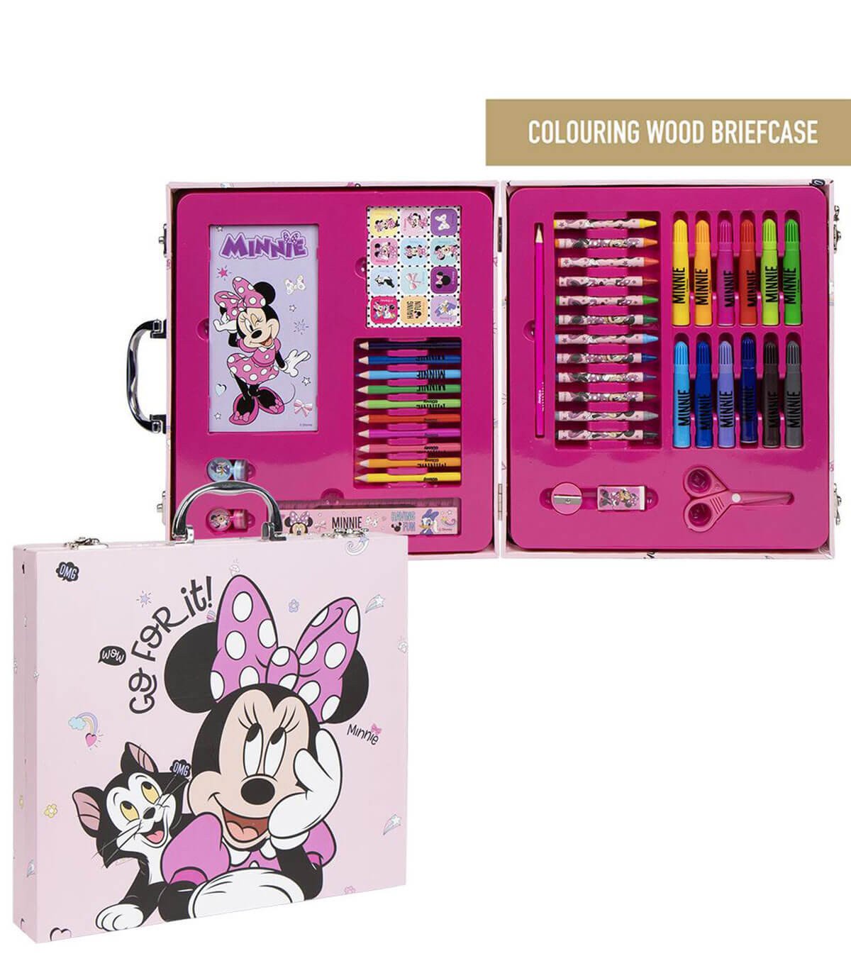 Рисувателен комплект в куфар с метална дръжка minnie - Image 2
