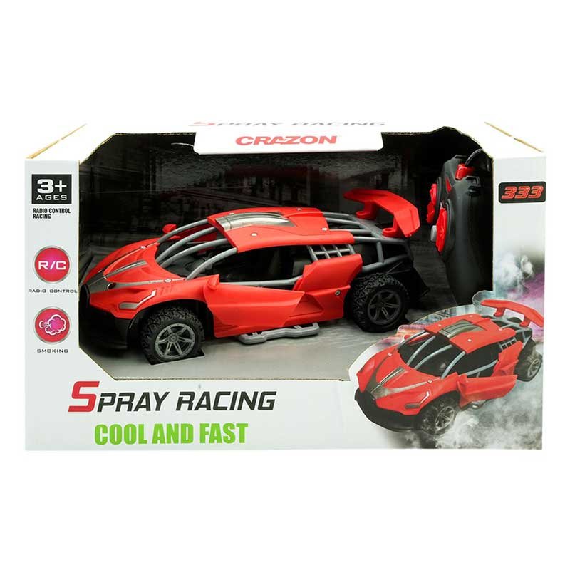 Състезателна кола с RC управление, LED светлини и пушек 1:24 - Image 2