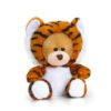 Плюшено мече с костюм на тигър, 14 см