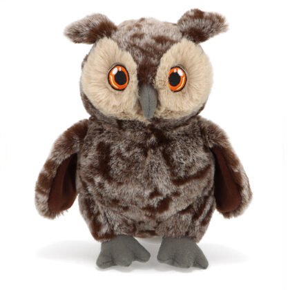 Keeleco, Екологична плюшена играчка, Тъмно кафяв Бухал, Keel Toys,18 см