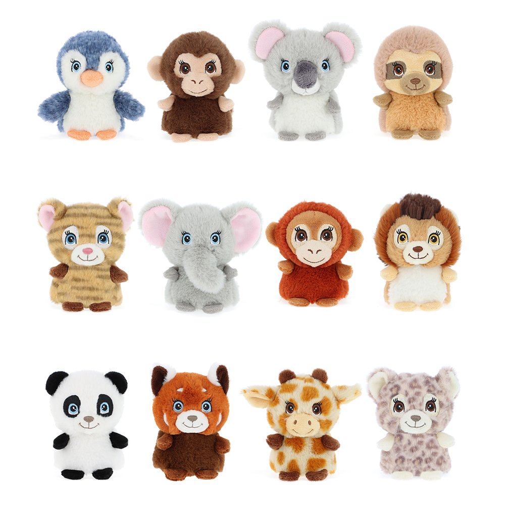 Keeleco Adoptable World, Екологична мини плюшена играчка, 10 см, асортимент, Keel Toys