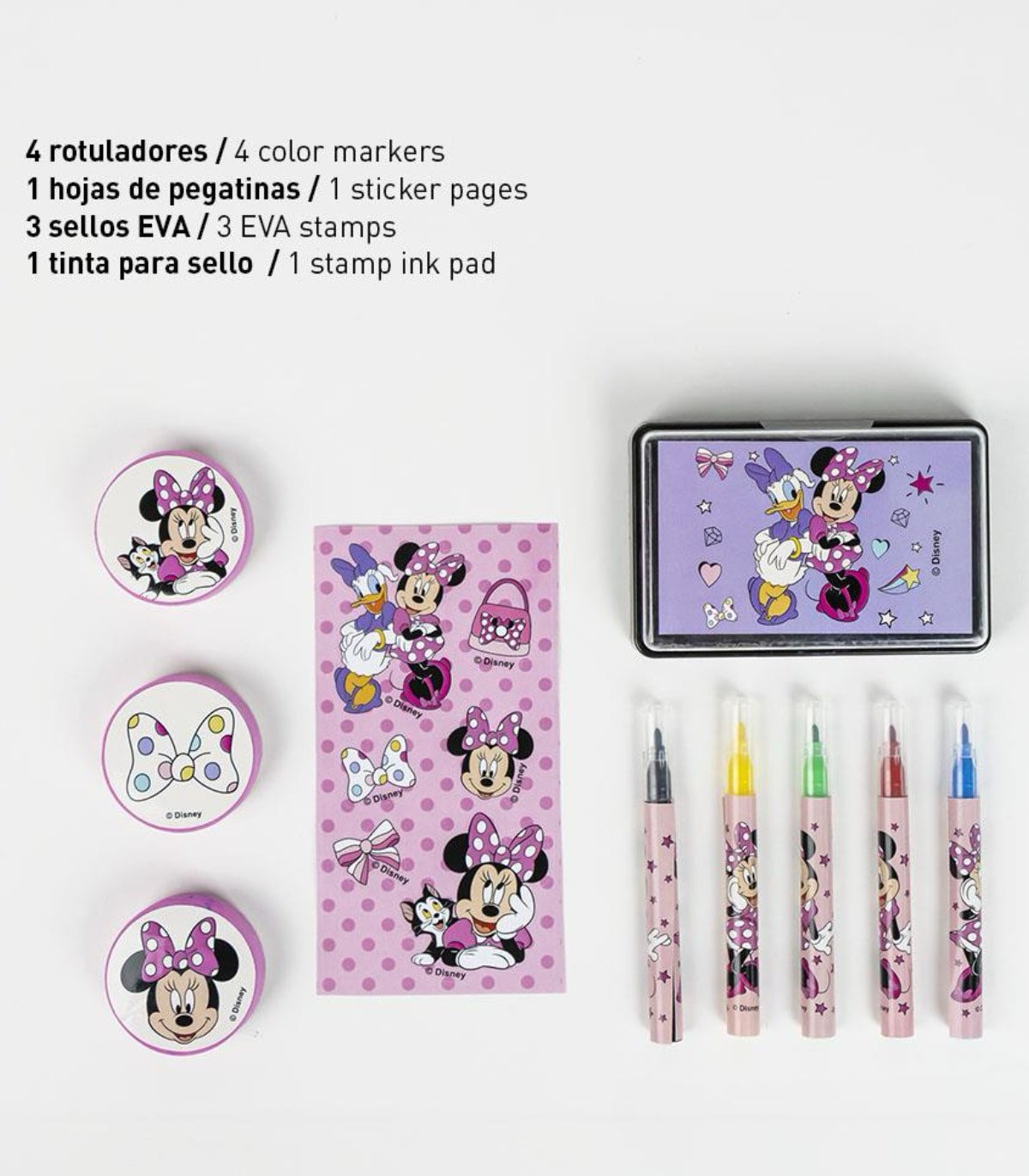 Комплект за рисуване в розов куфар minnie - Image 3