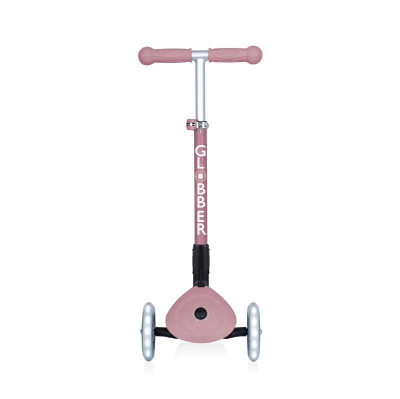 Сгъваема еко тротинетка с 3 колела GLOBBER JUNIOR FOLDABLE LIGHTS ECOLOGIC – цвят бери - Image 8