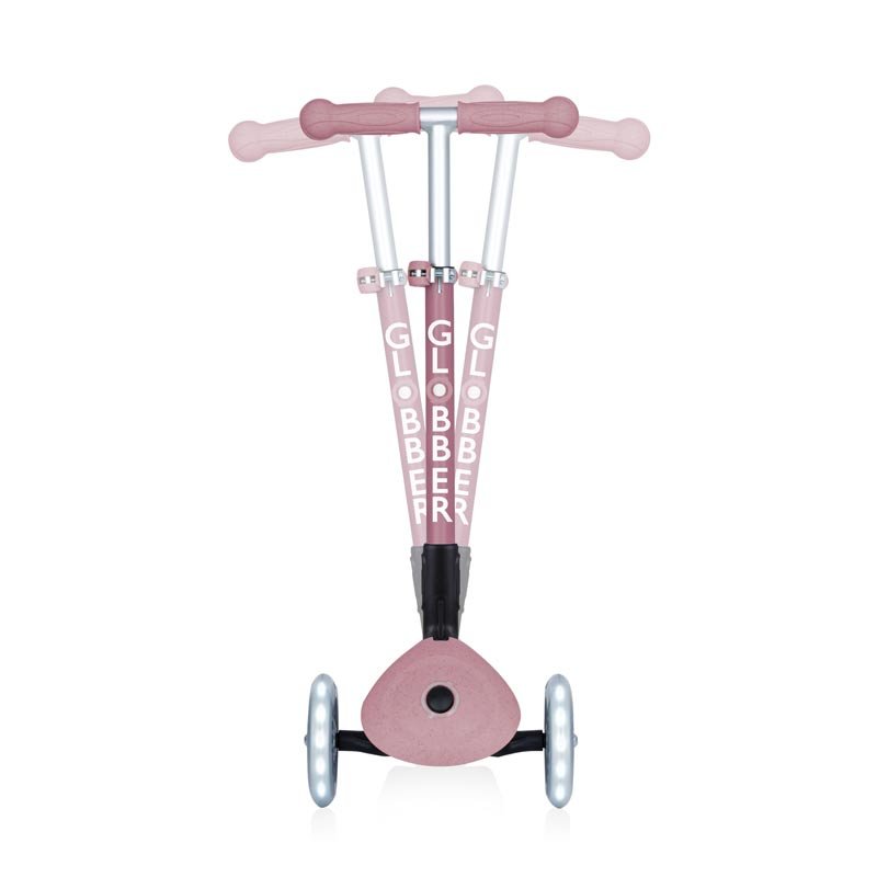 Сгъваема еко тротинетка с 3 колела GLOBBER JUNIOR FOLDABLE LIGHTS ECOLOGIC – цвят бери - Image 7