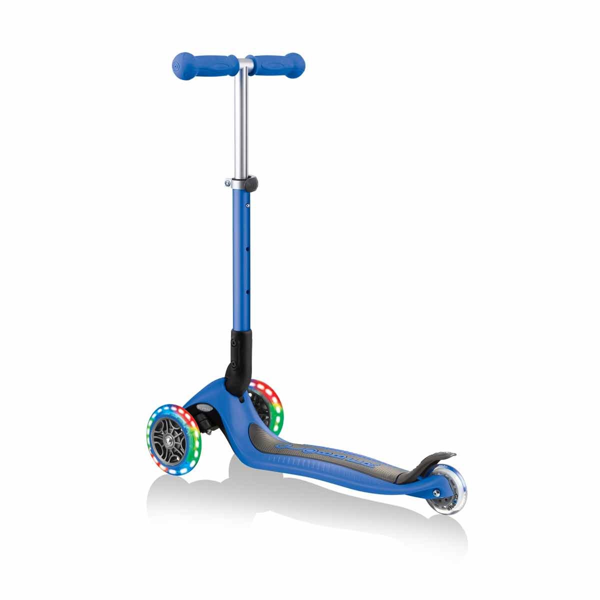Сгъваема тротинетка със светещи колела, Globber Junior - 2+ г., синя - Image 5