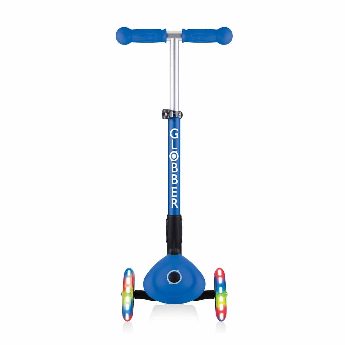 Сгъваема тротинетка със светещи колела, Globber Junior - 2+ г., синя - Image 8
