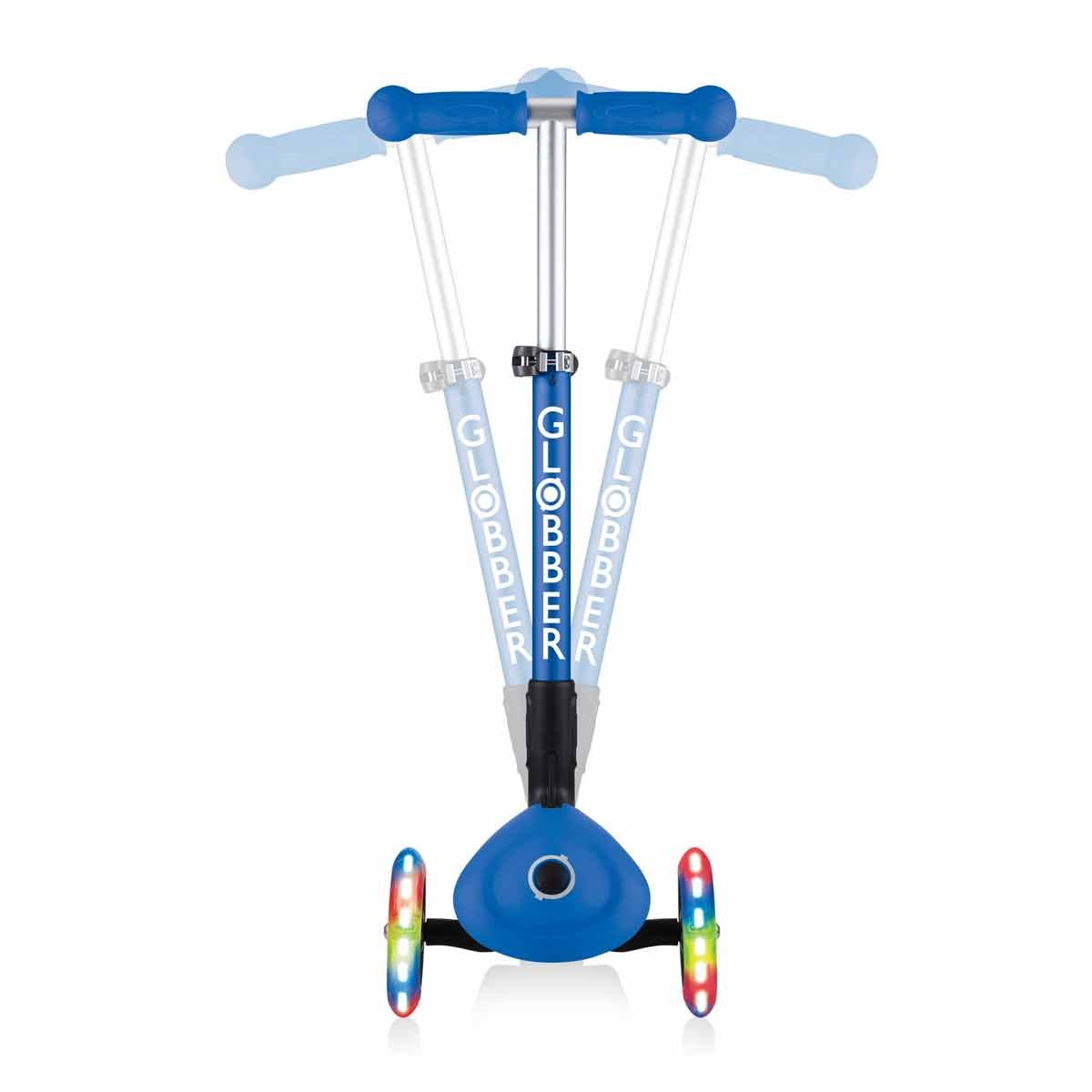Сгъваема тротинетка със светещи колела, Globber Junior - 2+ г., синя - Image 7