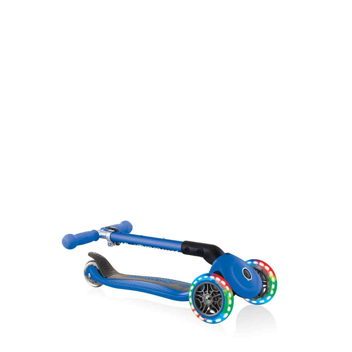Сгъваема тротинетка със светещи колела, Globber Junior - 2+ г., синя - Image 10