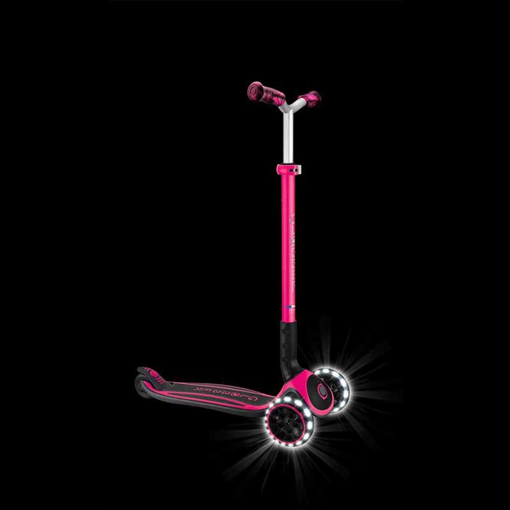 Сгъваема тротинетка за деца над 4 години GLOBBER ACE LIGHTS, розова - Image 3