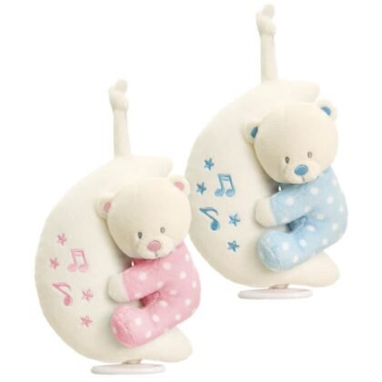 Играчка за креватче, музикална латерна, Бебе Мече на луната, 20 см, Keel Toys
