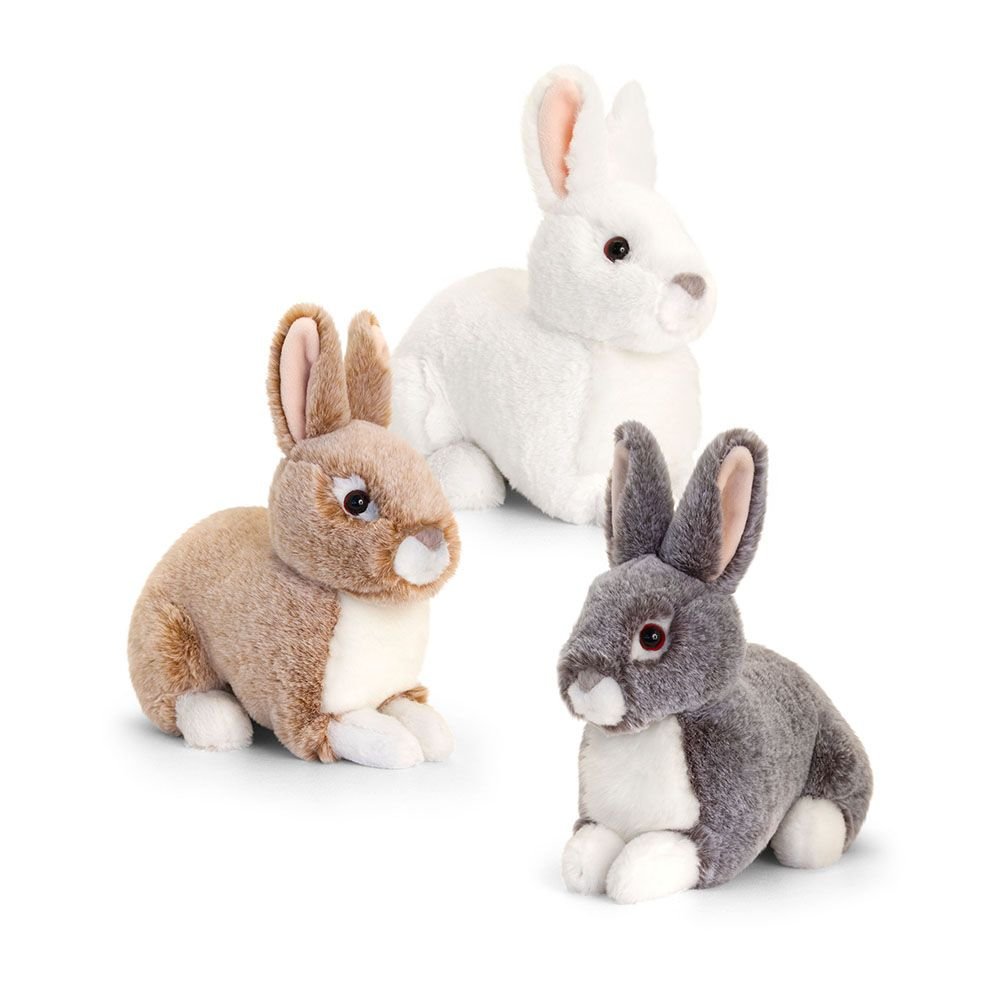 Keel Toys, Плюшена играчка, Седнало зайче, 20 см, асортимент