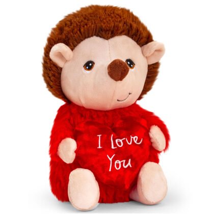 Keel Toys, Таралеж със сърце I love you, плюшена играчка, 20 см