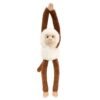 Маймунка със звук, 47 см, бяло и тъмно кафяво, Keel Toys