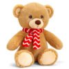 Keel Toys, Мече с шалче, плюшена коледна играчка, 25 см