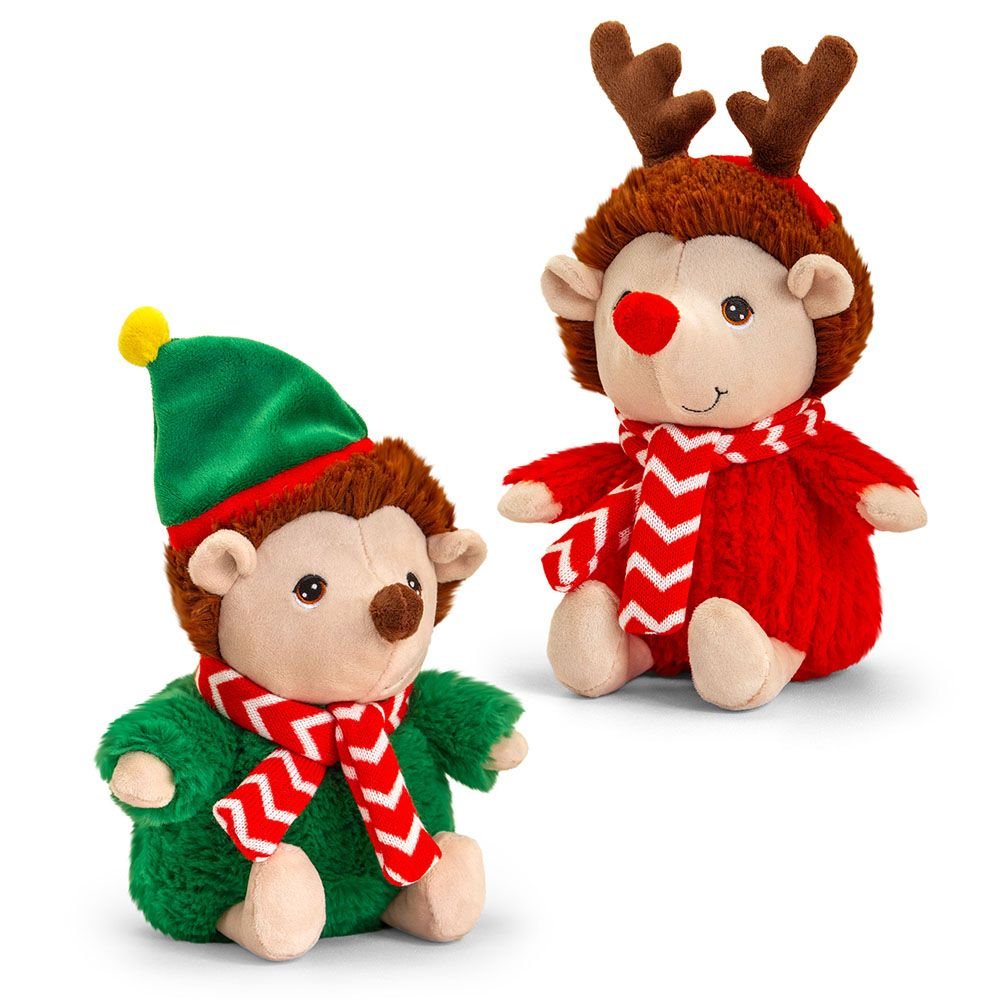Keel Toys, Таралежче с коледно облекло, плюшена играчка, 20 см