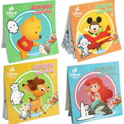 Тефтер книжка за оцветяване disney amigos coloridos 32 стр. 4 вида