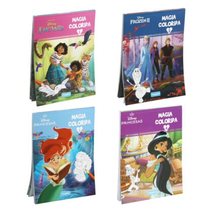 Тефтер книжка за оцветяване disney magia colorida 96 стр. 4 вида