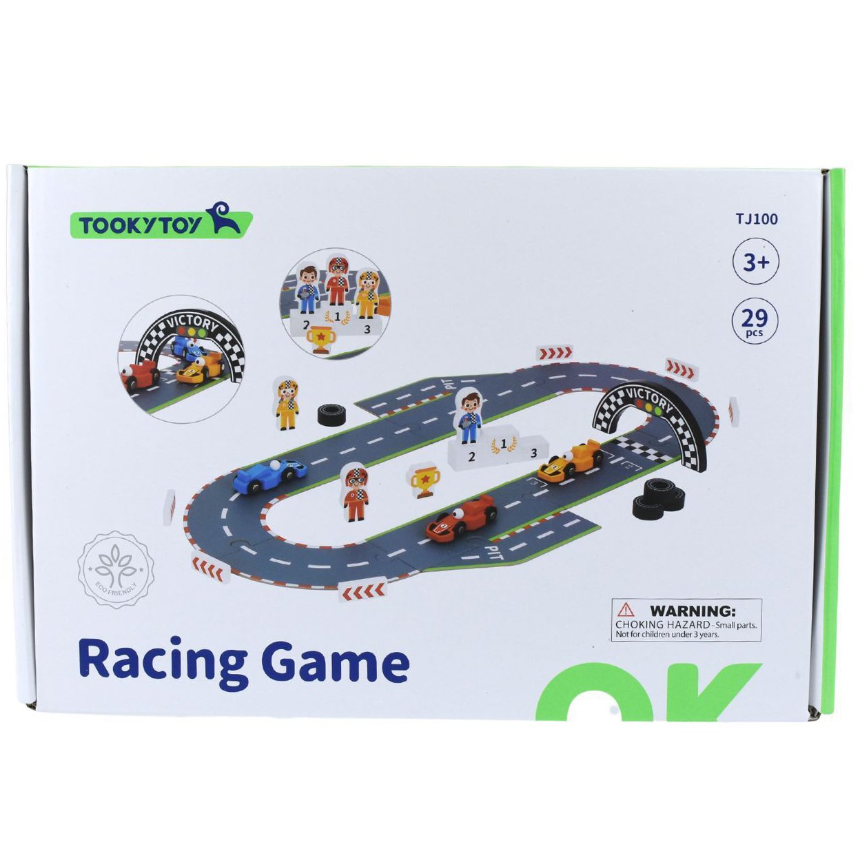 Дървена игра Състезание с колички - Image 2