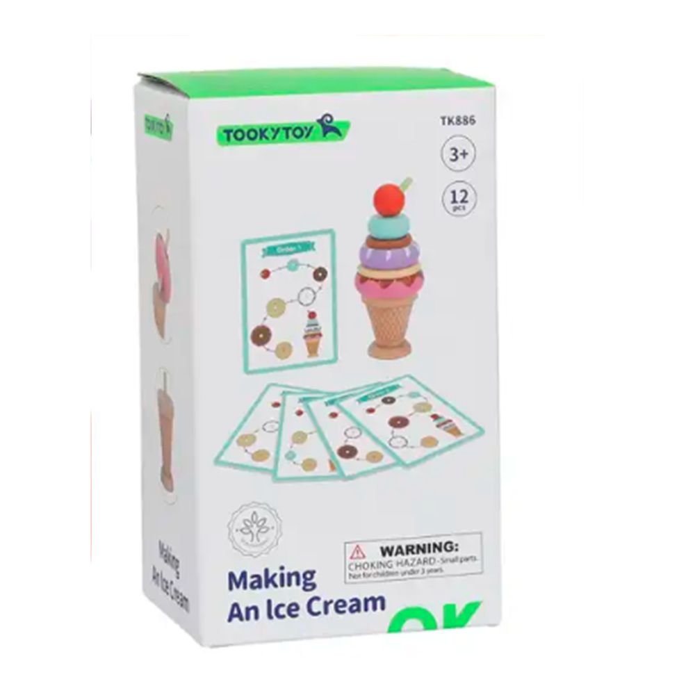 Дървена игра за нанизване, Направи сладолед - Image 2