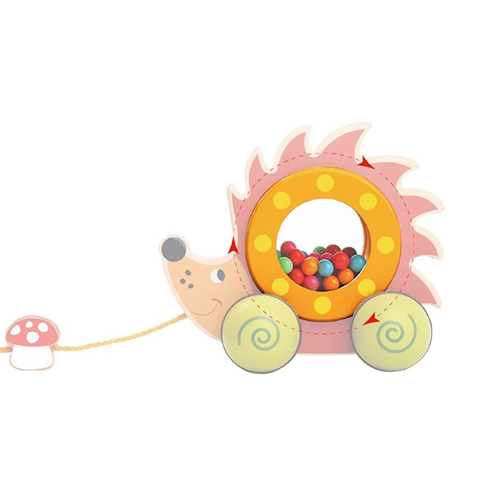 Tooky Toy, Дървена играчка за дърпане, Таралежче - Image 3