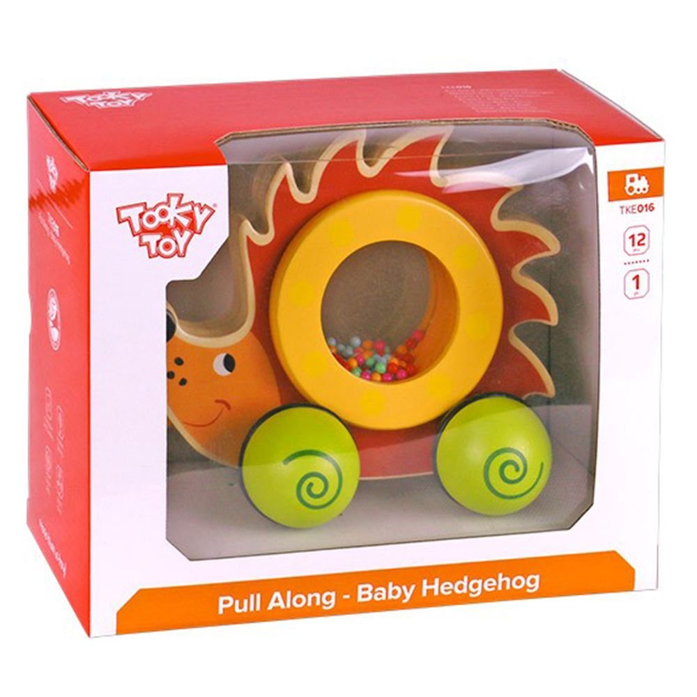 Tooky Toy, Дървена играчка за дърпане, Таралежче - Image 2