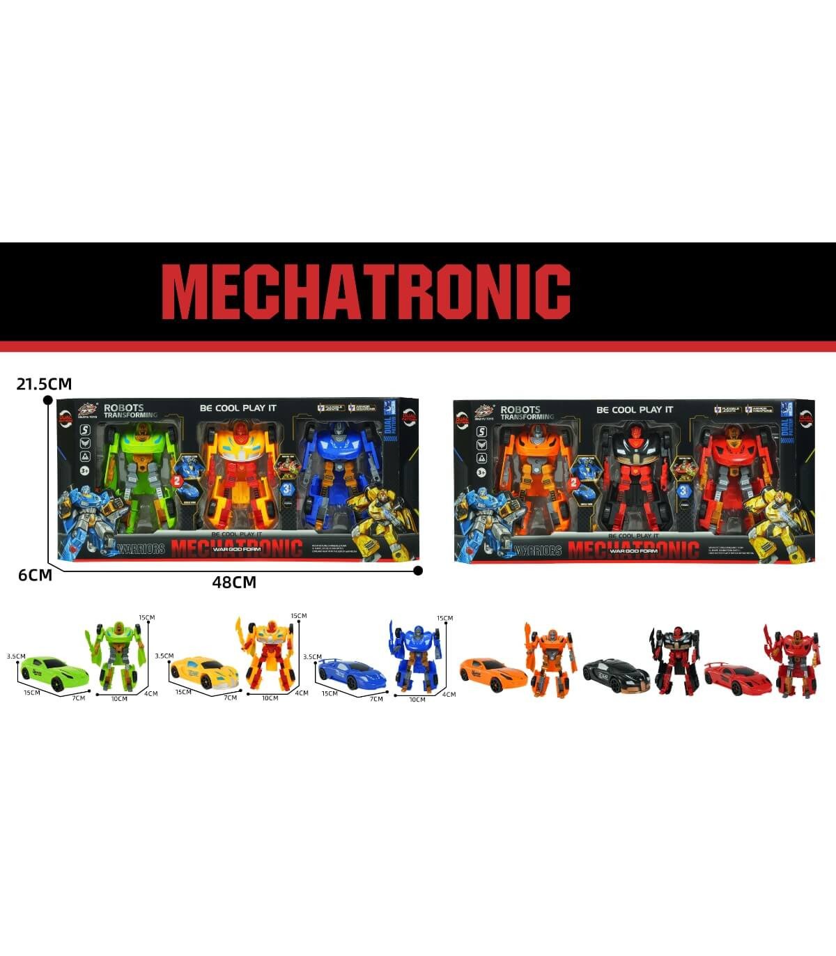 Трансформърс 3 бр. в кутия mechatronic