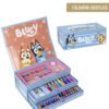 Триетажен куфар за рисуване bluey