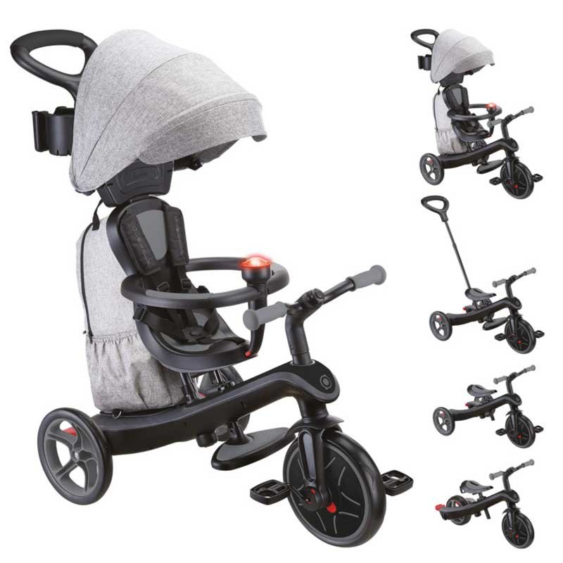 Триколка 4 в 1 GLOBBER EXPLORER TRIKE DELUXE PLAY със сенник в черен цвят - Image 11