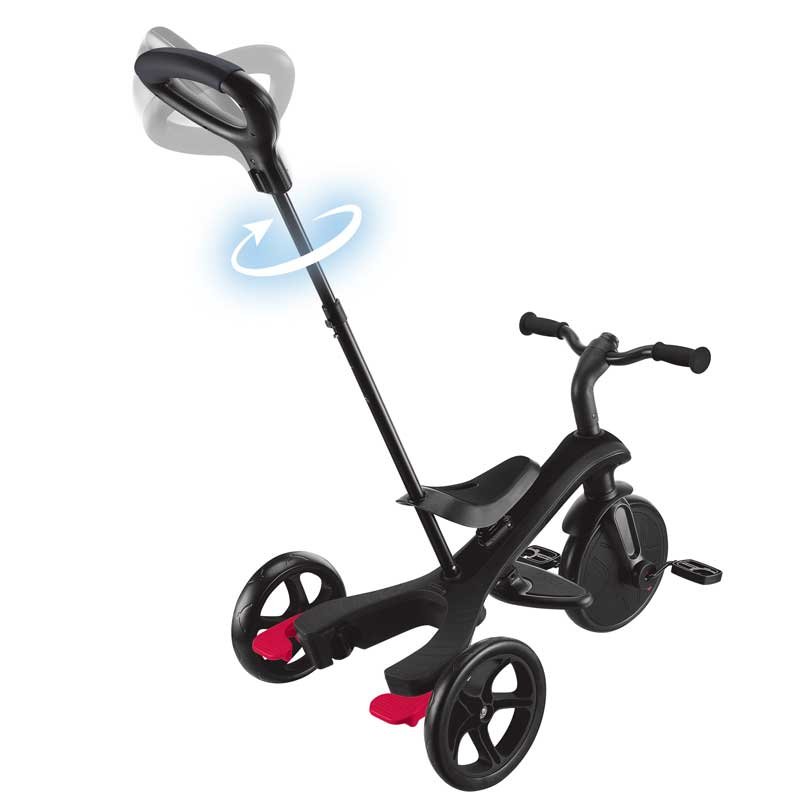 Триколка 4 в 1 GLOBBER EXPLORER TRIKE със сенник, черна - Image 8