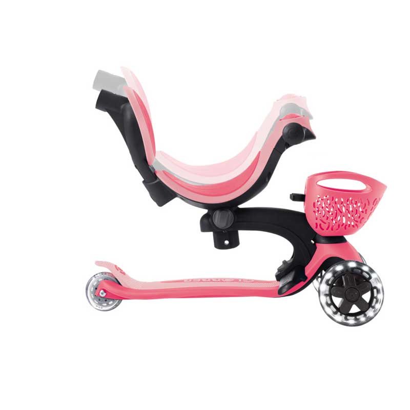 Тротинетка 5 в 1 GLOBBER GO UP BABY LEARN 360° FLASH LIGHTS, розова - Image 7