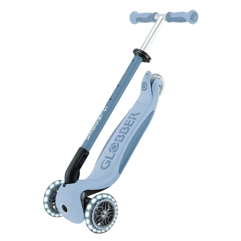 Тротинетка със седалка 5 в 1 GLOBBER GO UP DELUXE LIGHTS ECOLOGIC 360° - пастелно синя - Image 5