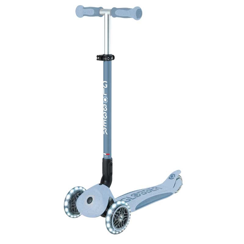 Тротинетка със седалка 5 в 1 GLOBBER GO UP DELUXE LIGHTS ECOLOGIC 360° - пастелно синя - Image 6